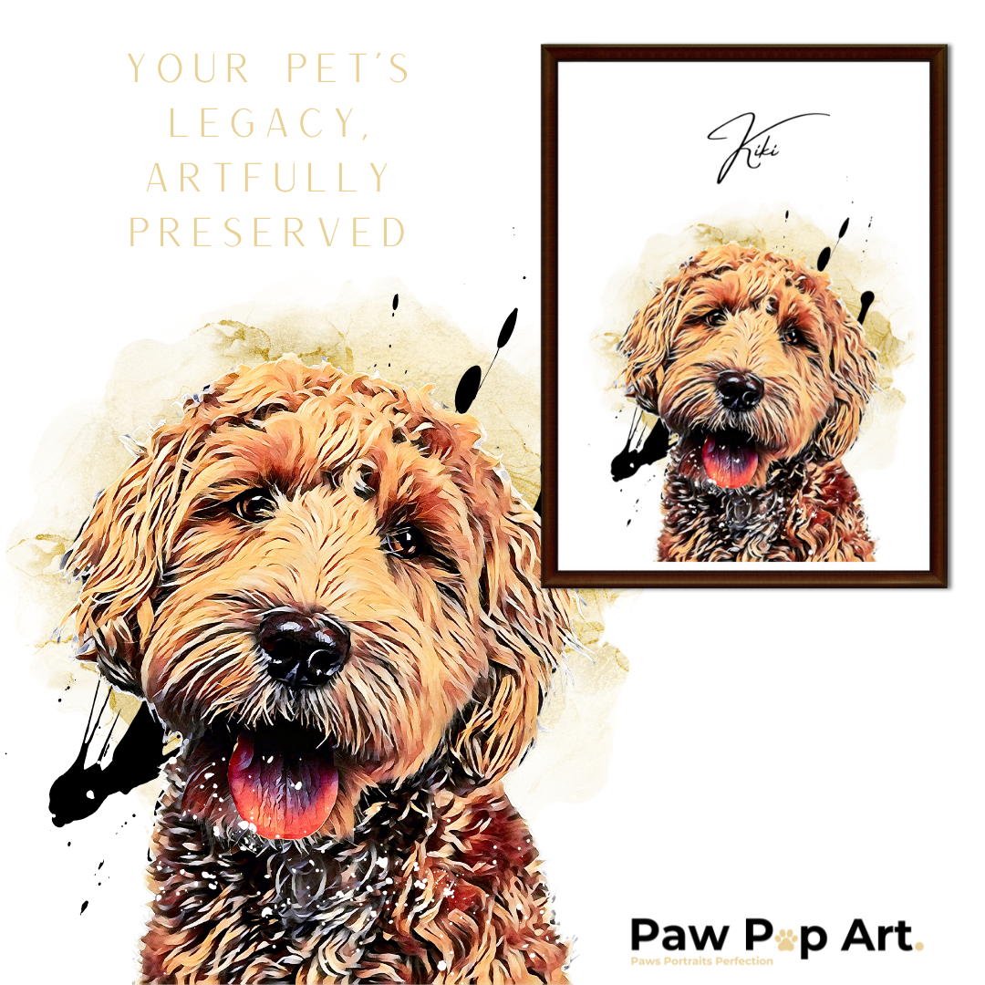 Custom Digital Pet Portrait - We make it in 24hrs - You print it 🖌️